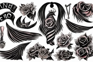 Rawen with black swifter tattoo idea
