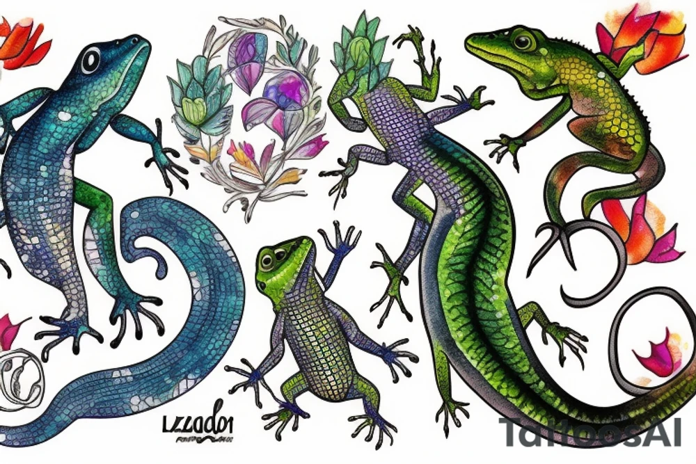 lizard tattoo idea