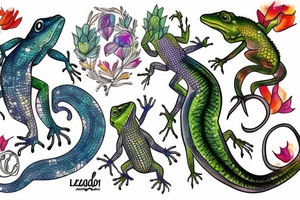 lizard tattoo idea
