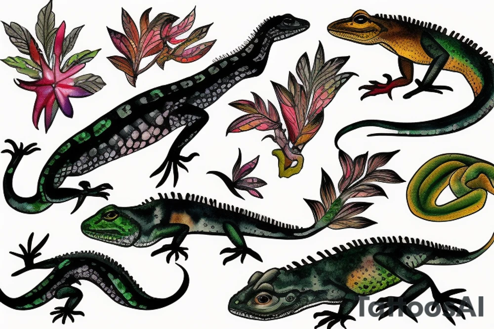 lizard tattoo idea