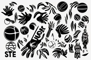 coding, basketball, game, dancing, salsa, izmir, sunny, palm tattoo idea