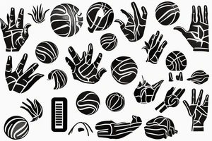 coding, basketball, game, dancing, salsa, izmir, sunny, palm tattoo idea