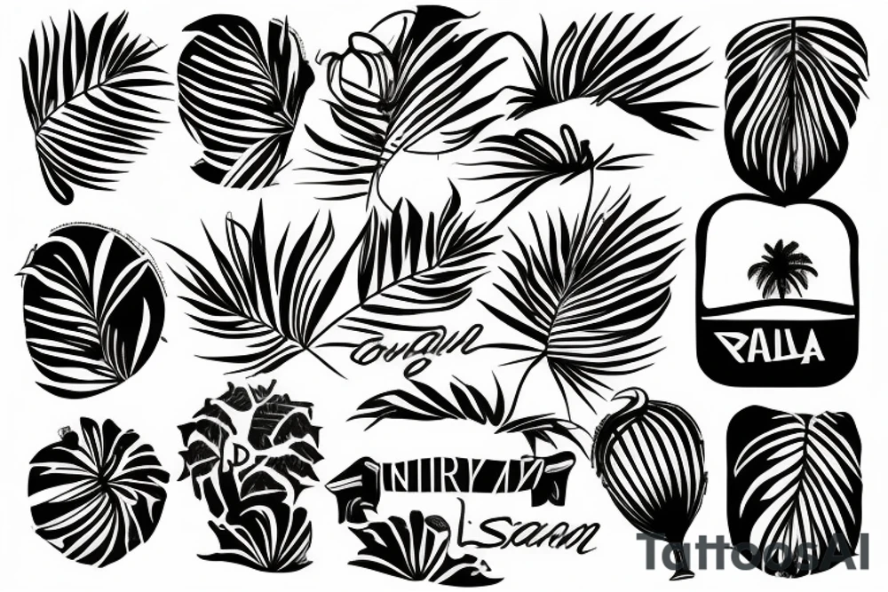 coding, basketball, game, dancing, salsa, izmir, sunny, palm tree tattoo idea