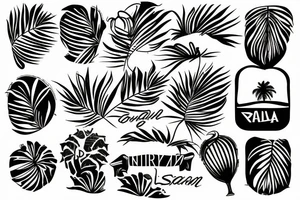 coding, basketball, game, dancing, salsa, izmir, sunny, palm tree tattoo idea