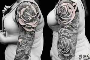 woman with gun tattoo idea