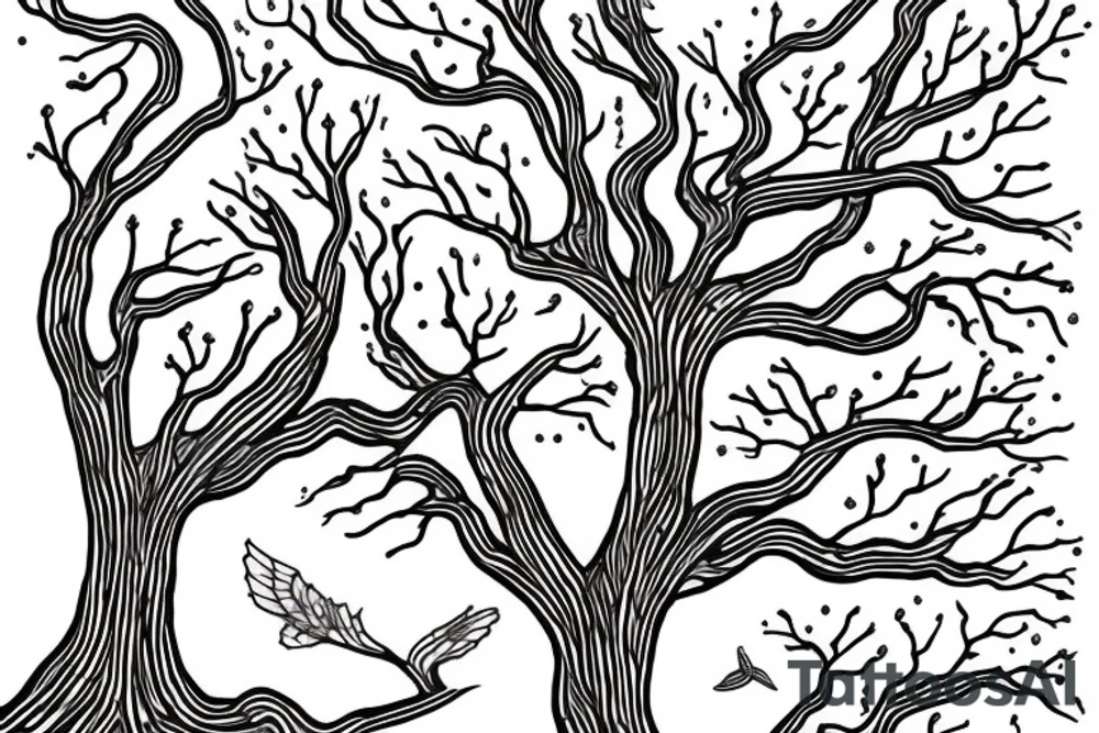 a tree name 'SAYU
' tattoo idea