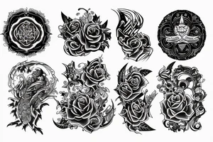 Full back, symbolism tattoo idea
