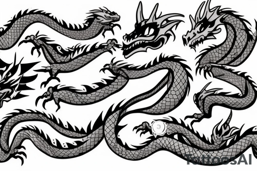 Awkward dragon on hoard of video games tattoo idea