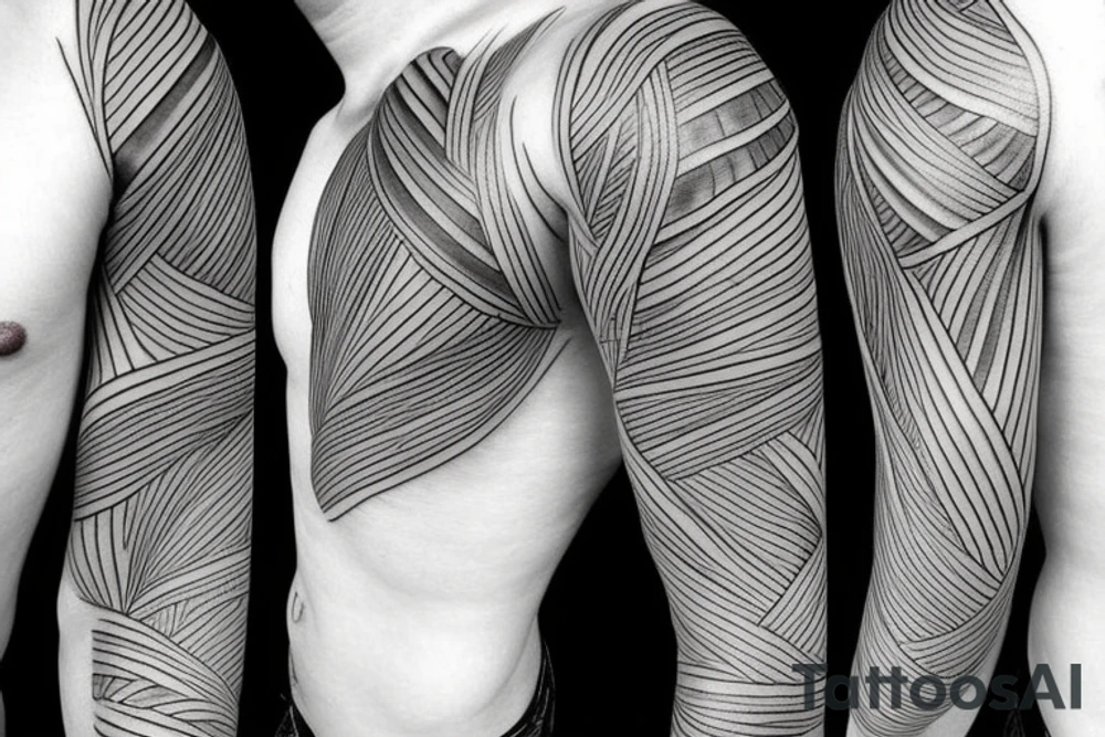 assymetric lines tattoo idea