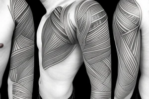 assymetric lines tattoo idea