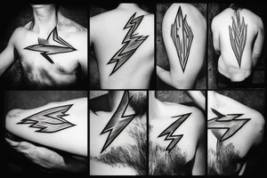 Zeus holding a lightning tattoo idea