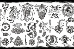 Should contain letter R and C and Zodiac sings of Aries and cancer tattoo idea