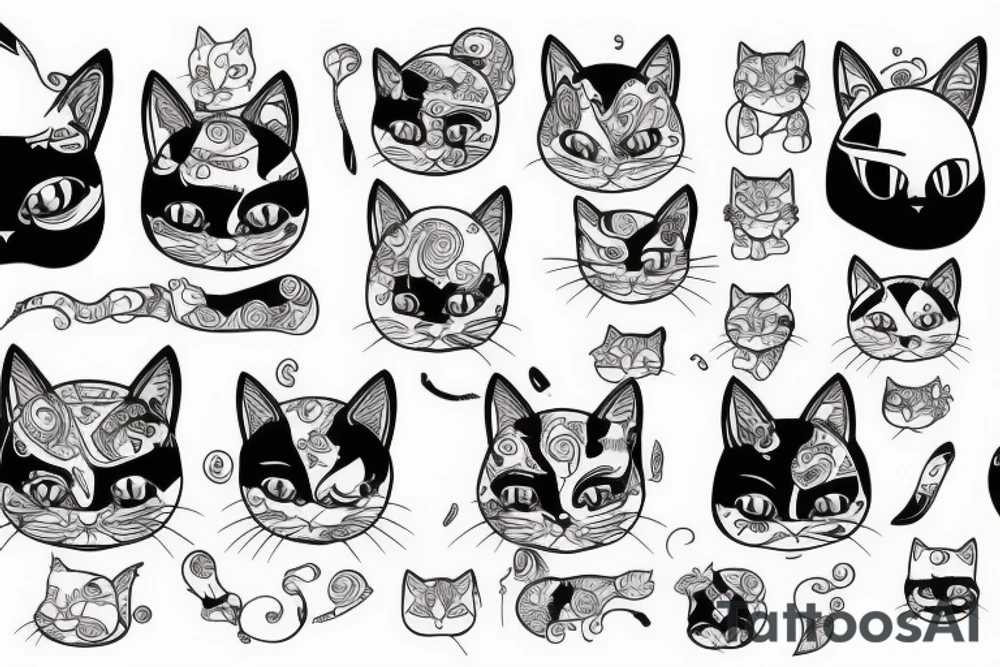 bald cat tattoo idea
