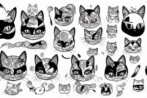 bald cat tattoo idea