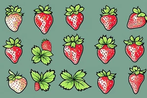 Strawberry plant tattoo idea
