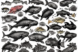 Dunkleosteus deep sea creature tattoo idea