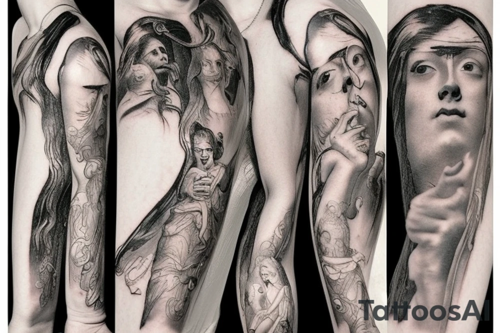 renaissance painting tattoo idea