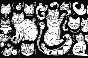 chunky cat tattoo idea