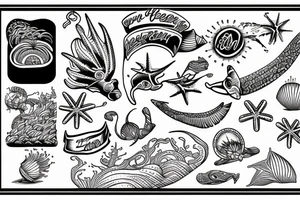 beach tattoo idea
