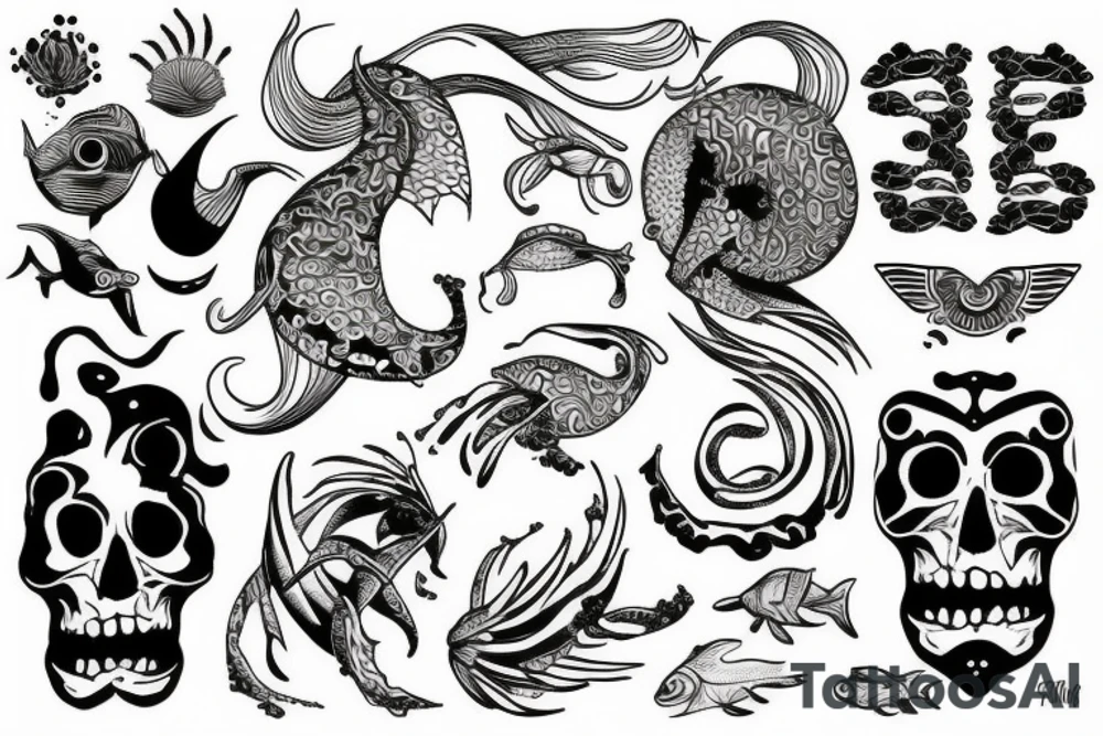 ocean tattoo idea