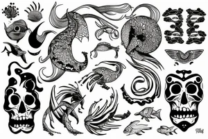 ocean tattoo idea