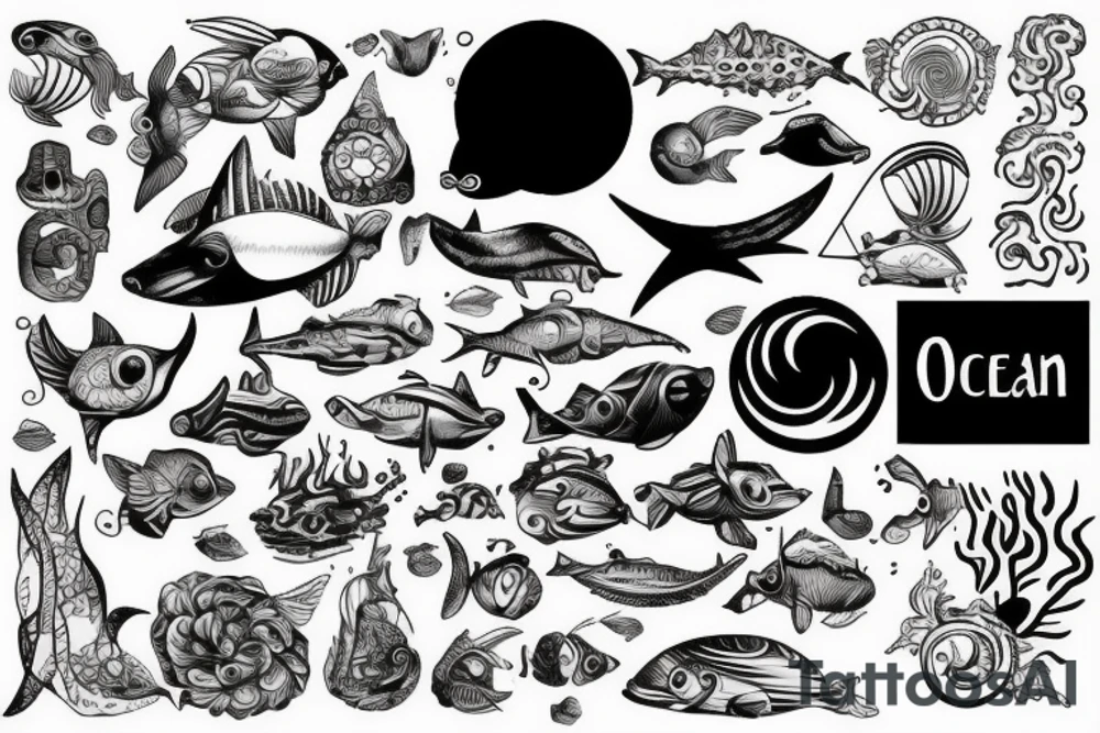 ocean tattoo idea