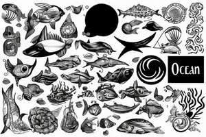 ocean tattoo idea