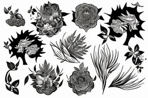 nature sleeve tattoo idea