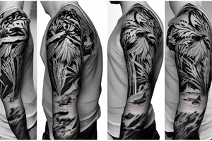 nature sleeve tattoo idea