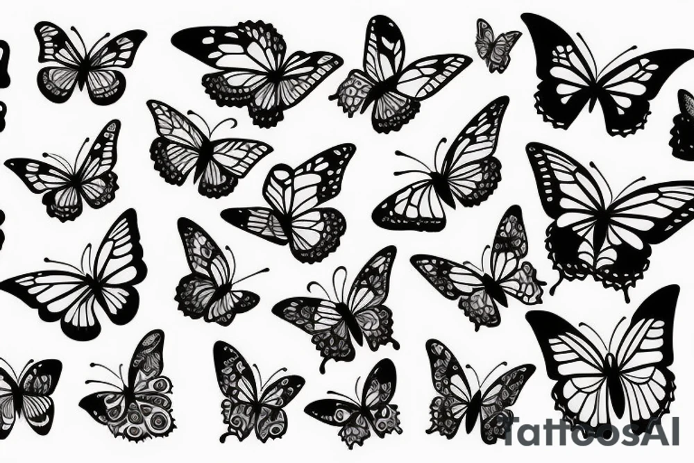 the inscription rêve and instead ê there is a butterfly tattoo idea