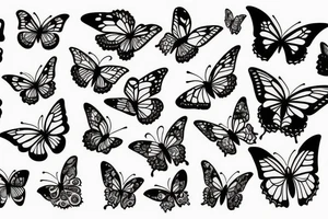 the inscription rêve and instead ê there is a butterfly tattoo idea