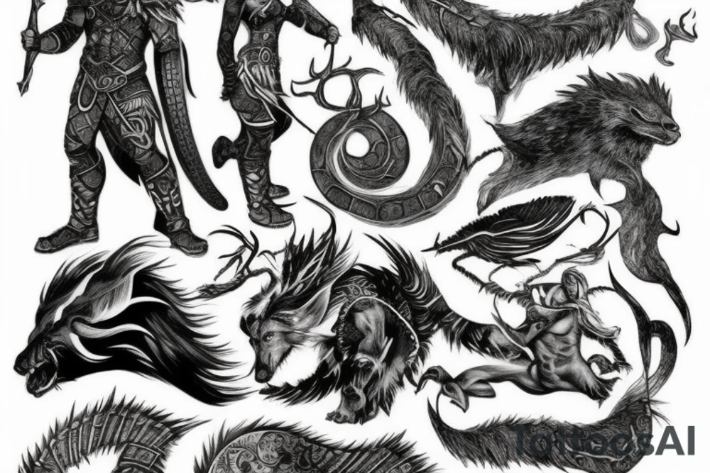 Norse Mythology, Ragnarok tattoo idea