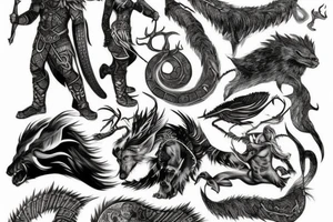 Norse Mythology, Ragnarok tattoo idea