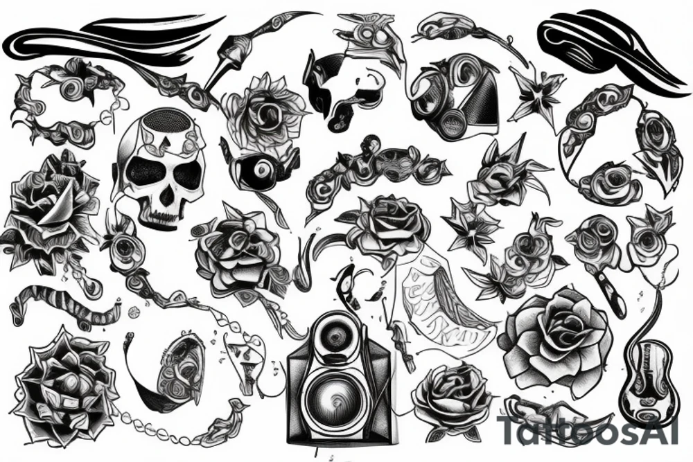 Sound producing tattoo idea