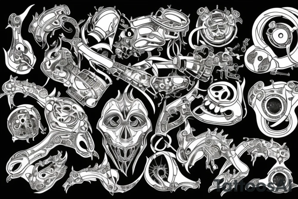 Sound producing tattoo idea