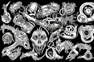 Sound producing tattoo idea