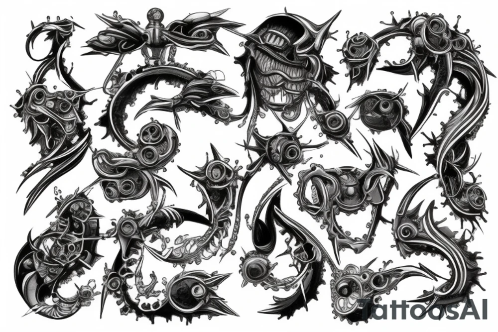 Sound producing tattoo idea