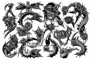 Sound producing tattoo idea