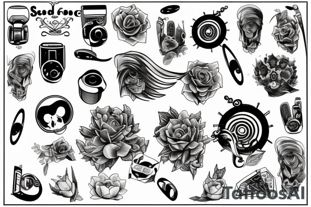 Sound producing tattoo idea