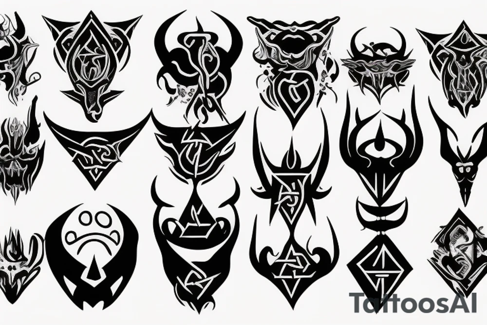 Satanism tattoo idea