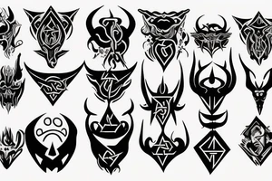 Satanism tattoo idea