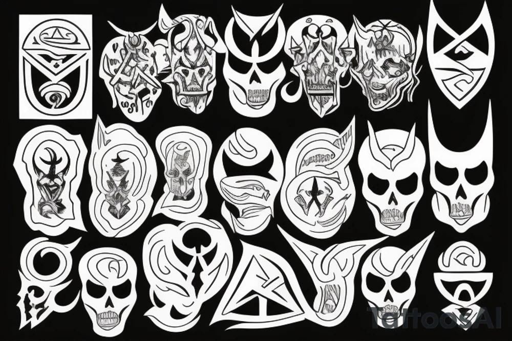 Satanism tattoo idea