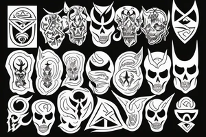 Satanism tattoo idea