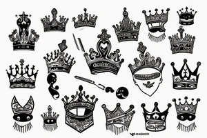 crown tattoo idea