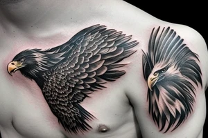 Bald eagle tattoo idea