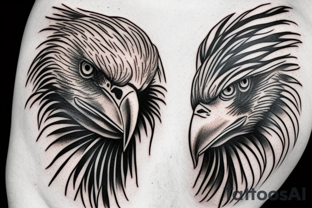Bald eagle tattoo idea