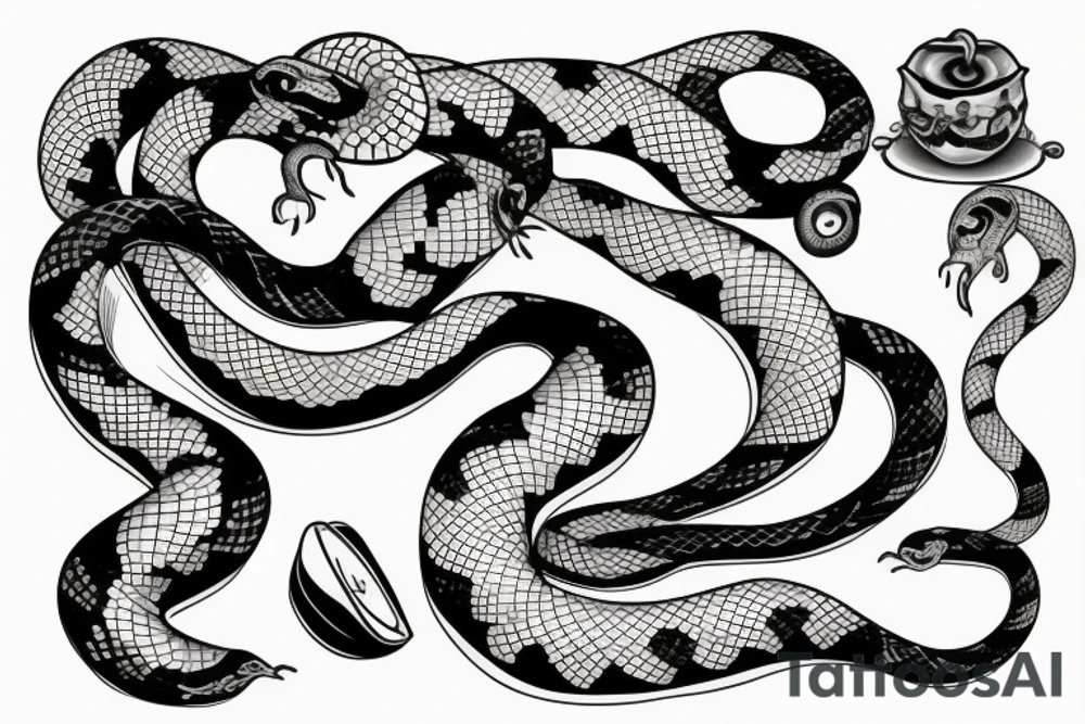 The snake and the apple tattoo idea