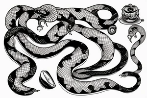 The snake and the apple tattoo idea