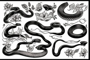 The snake and the apple tattoo idea