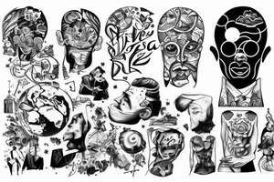 a man holding the world on his shoulders tattoo idea